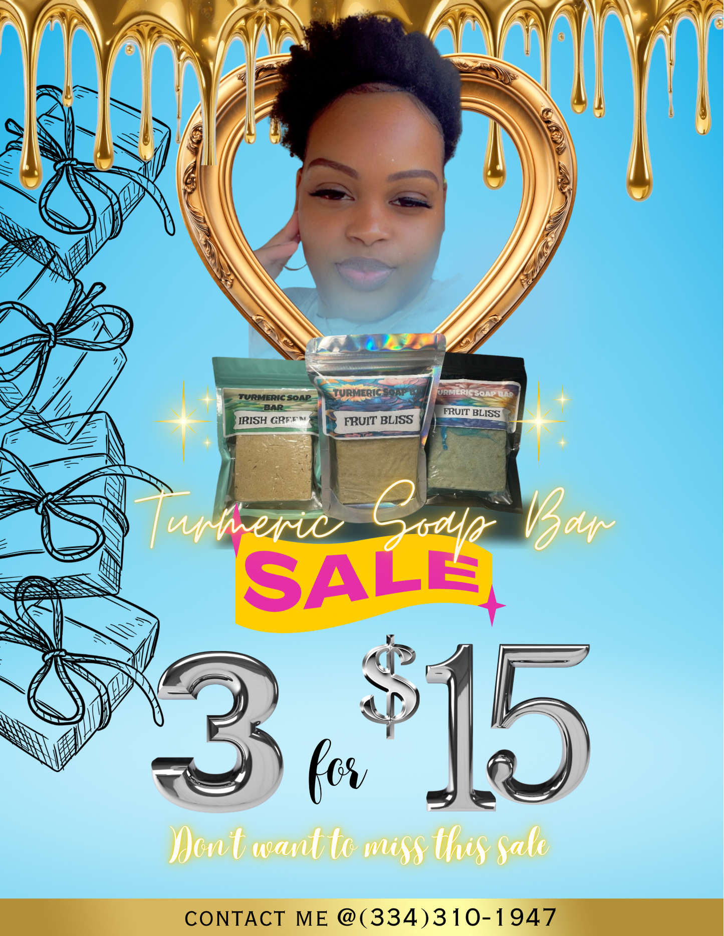 Turmeric Soap Bars 3-$15