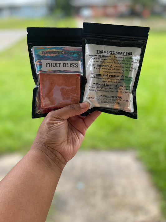1❤️turmeric soap bar 1❤️turmeric facial cleanser 1❤️African black soap